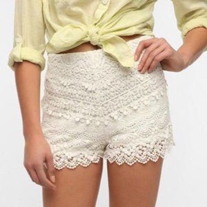 Crochet High Waist Shorts